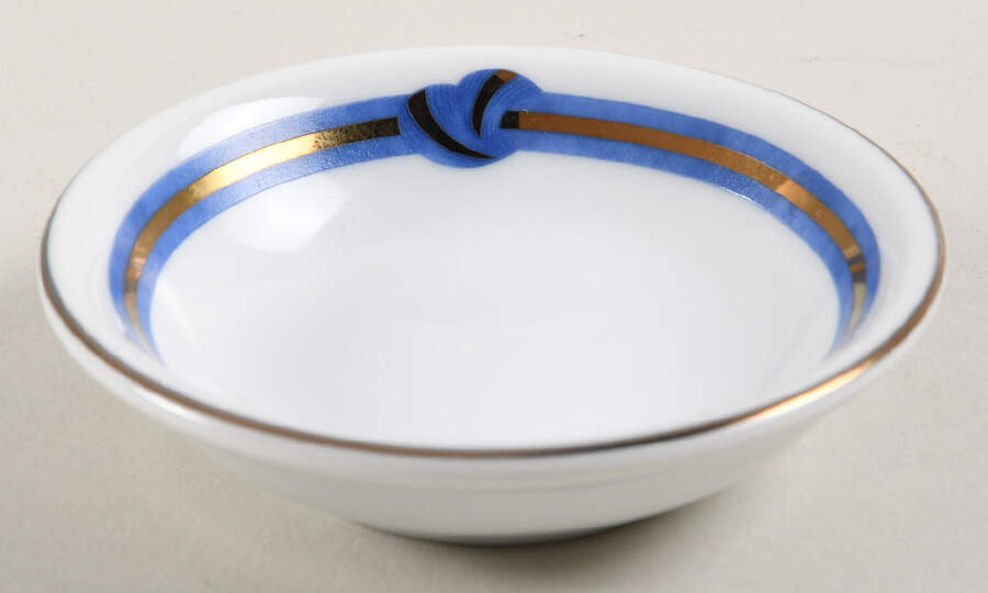 Rubanea Blue Soy Sauce Dish by Christofle-1