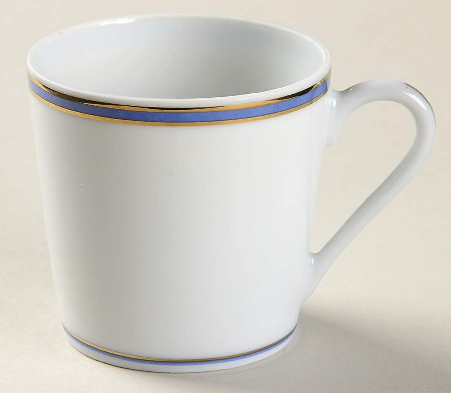 Rubanea Blue Flat Demitasse Cup by Christofle-1