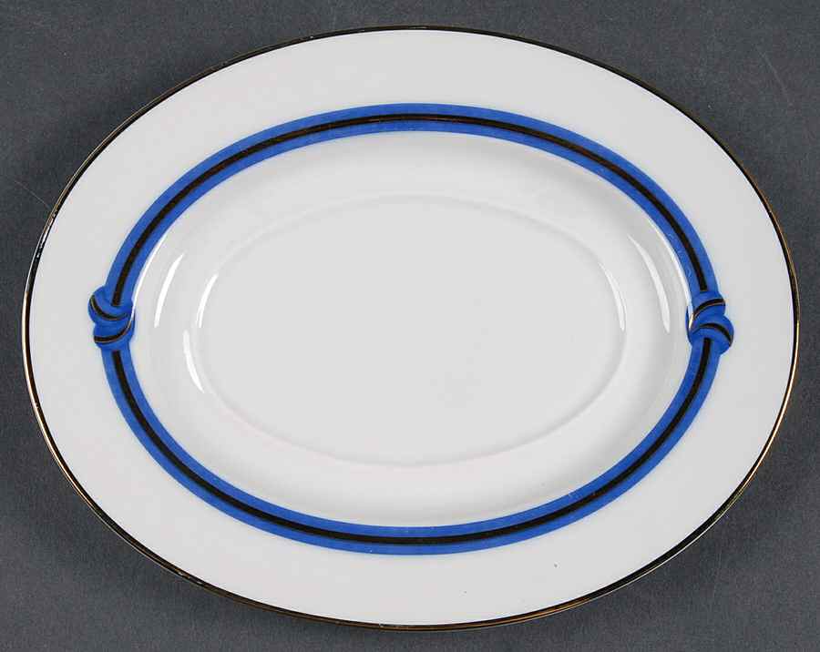 Rubanea Blue Underplate for Gravy Boat by Christofle-1