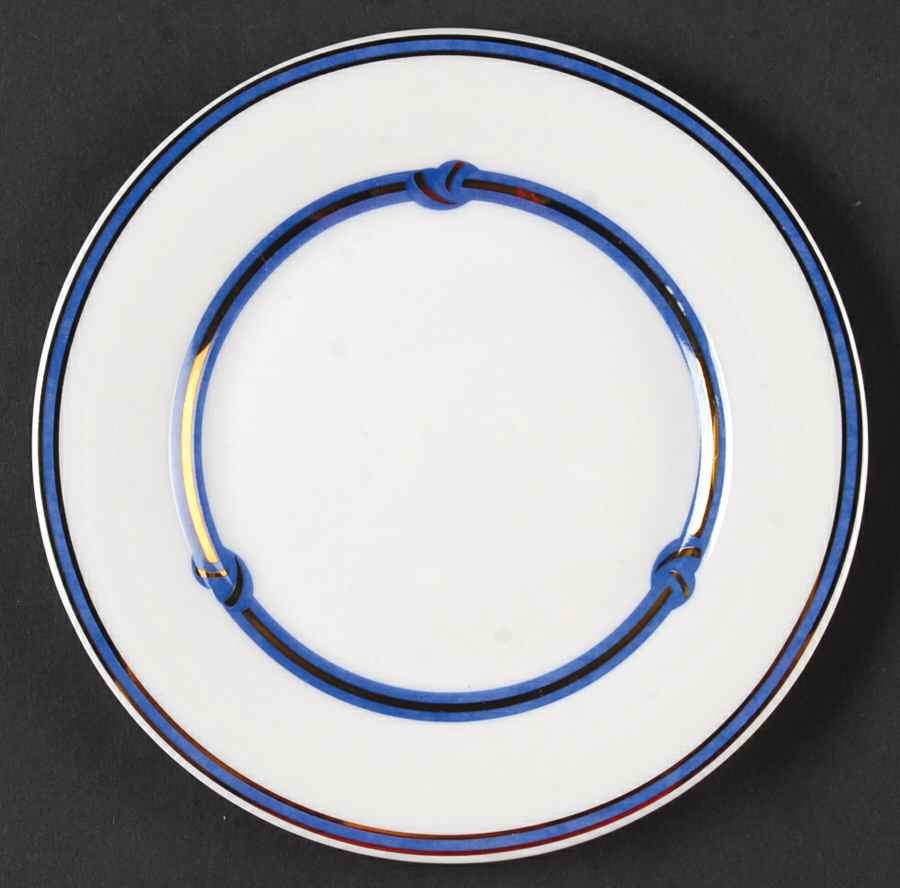 Rubanea Blue Bread & Butter Plate by Christofle-1