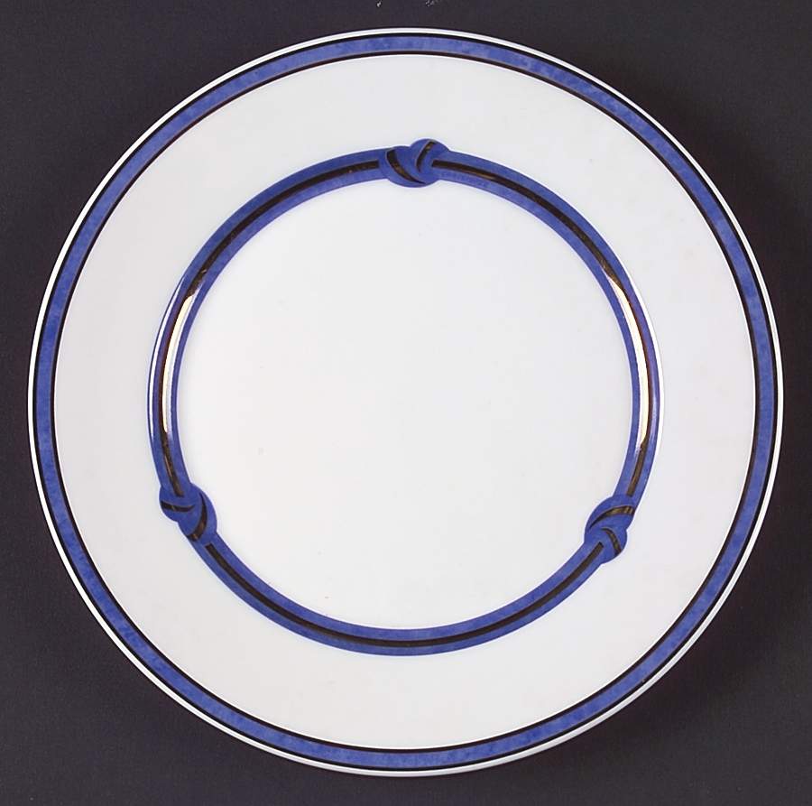 Rubanea Blue Salad/Dessert Plate by Christofle-1