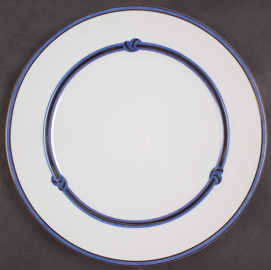 Rubanea Blue Service Plate (Charger) by Christofle-1