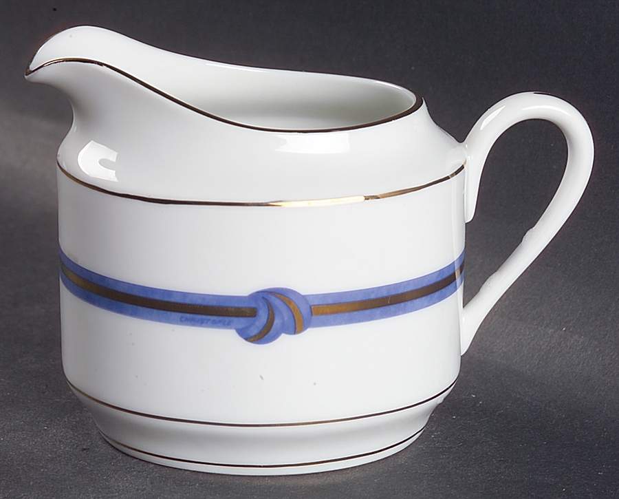 Rubanea Blue Creamer by Christofle-1