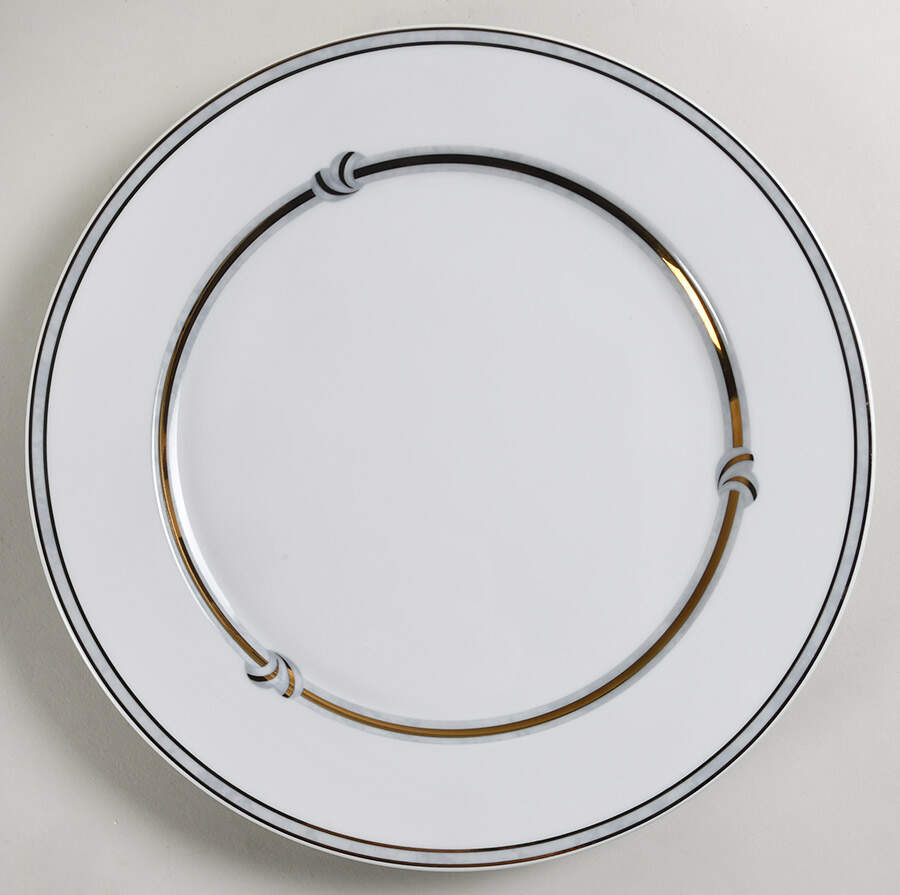 Rubanea Grey 12" Chop Plate (Round Platter) by Christofle-1