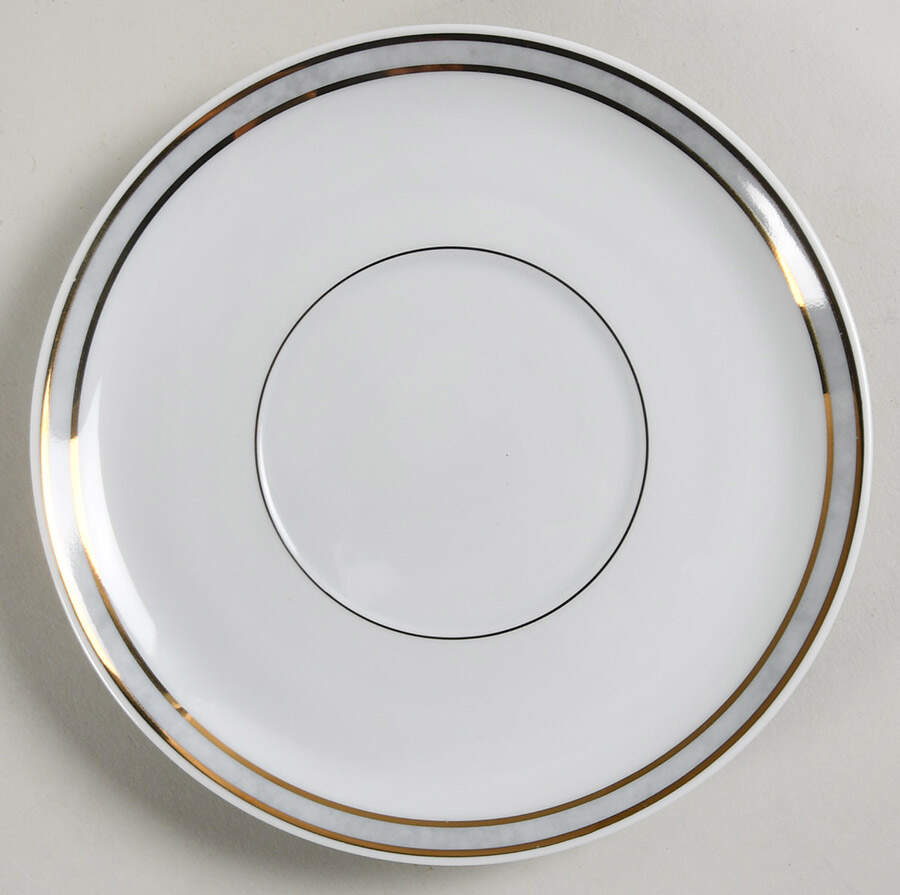 Rubanea Grey Saucer for Cream Soup Bowl by Christofle-1