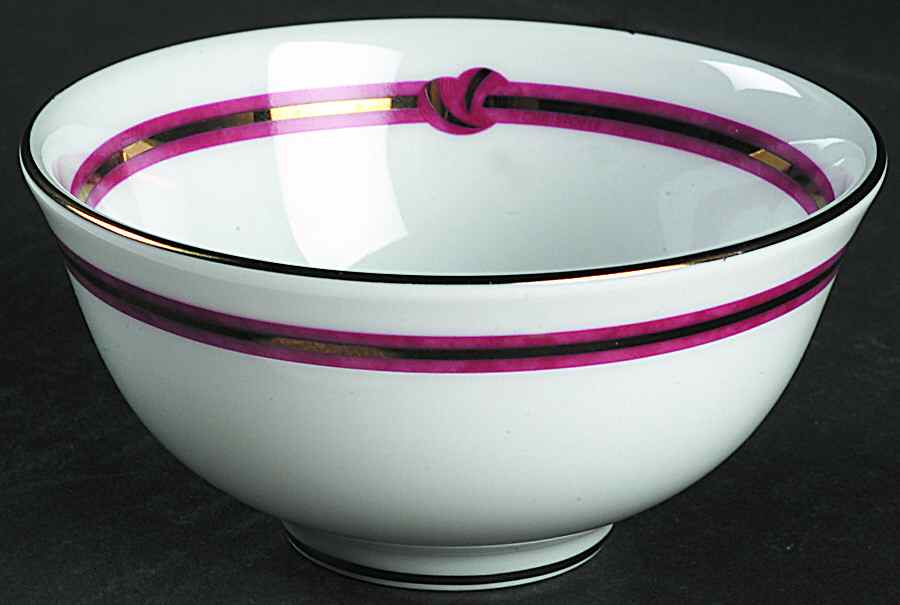 Rubanea Red 4" Chinese Bowl by Christofle-1