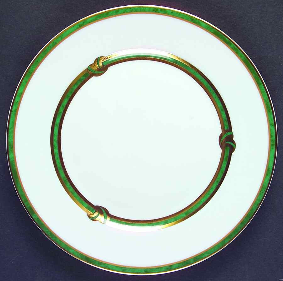 Ruban Vert Salad/Dessert Plate by Christofle-1