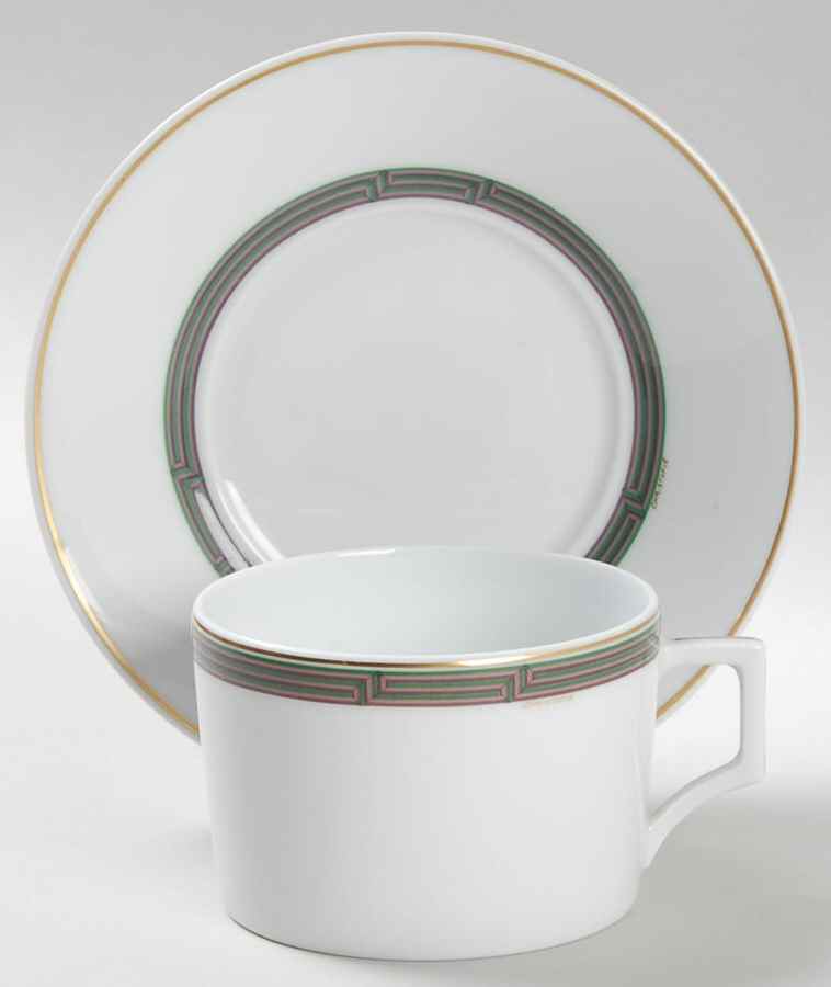 Tiriada Parme Flat Cup & Saucer Set by Christofle-1