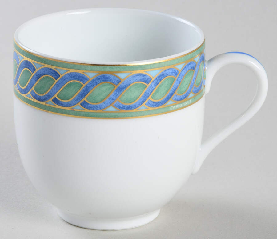 Torsade Bleu Flat Demitasse Cup by Christofle-1