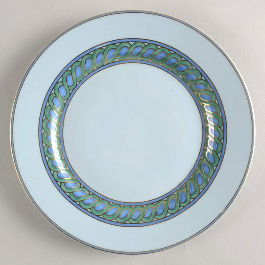 Torsade Bleu Salad/Dessert Plate by Christofle-1