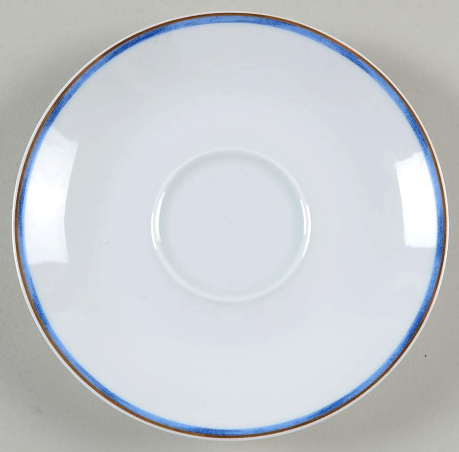 Torsade Bleu Saucer for Breakfast Cup by Christofle-1