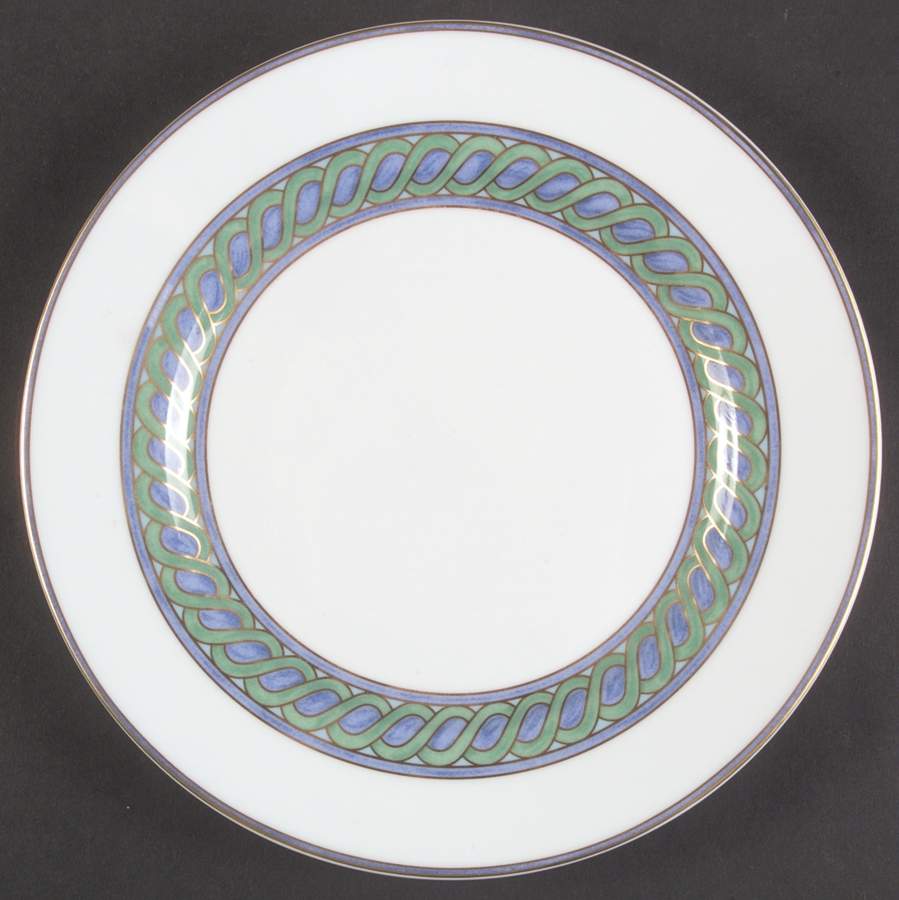 Torsade Bleu Salad/Dessert Plate by Christofle-1