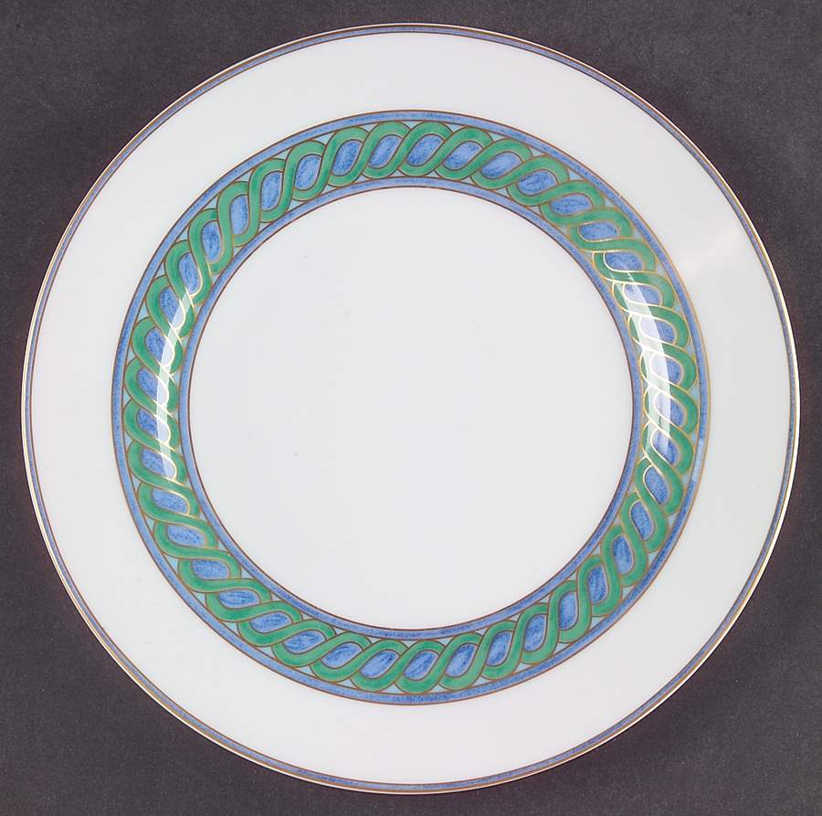 Torsade Bleu Salad Plate by Christofle-1