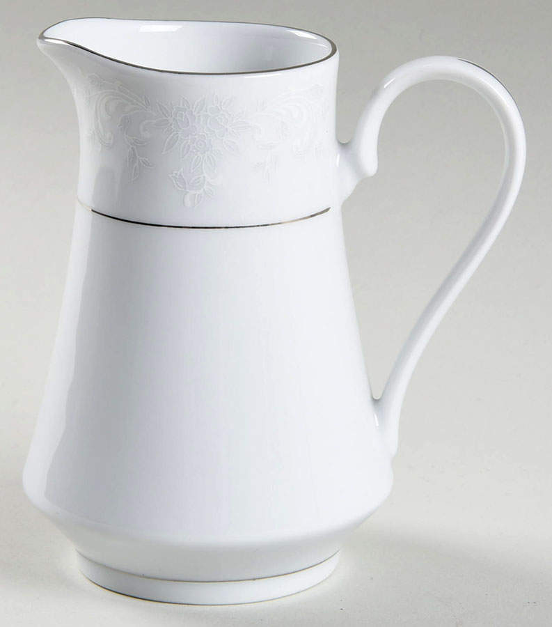 Annie (White & Gray Desgn) Creamer by China Pearl-1