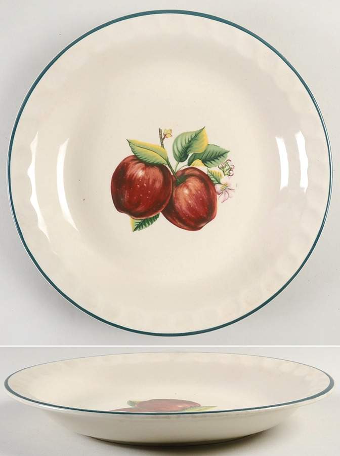 Apples (Casuals) 11" Pie Baking Plate by China Pearl-1