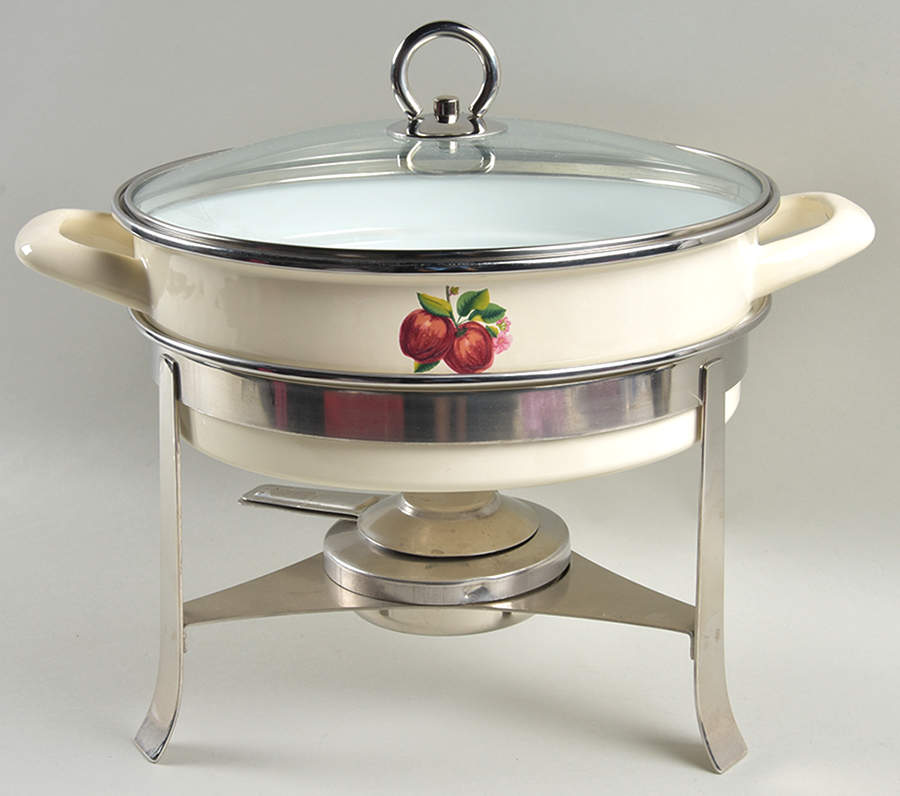 Apples (Casuals) Chafing Dish with Metal Lid & Stand by China Pearl-1