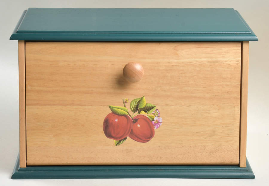Apples (Casuals) Wood Bread Box by China Pearl-1