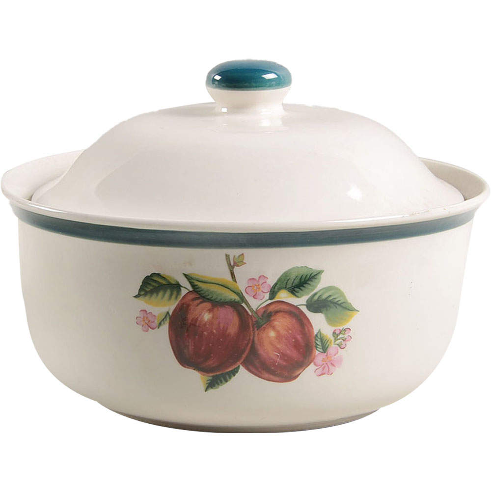 Apples (Casuals) 2 Qt Round Covered Casserole by China Pearl-1