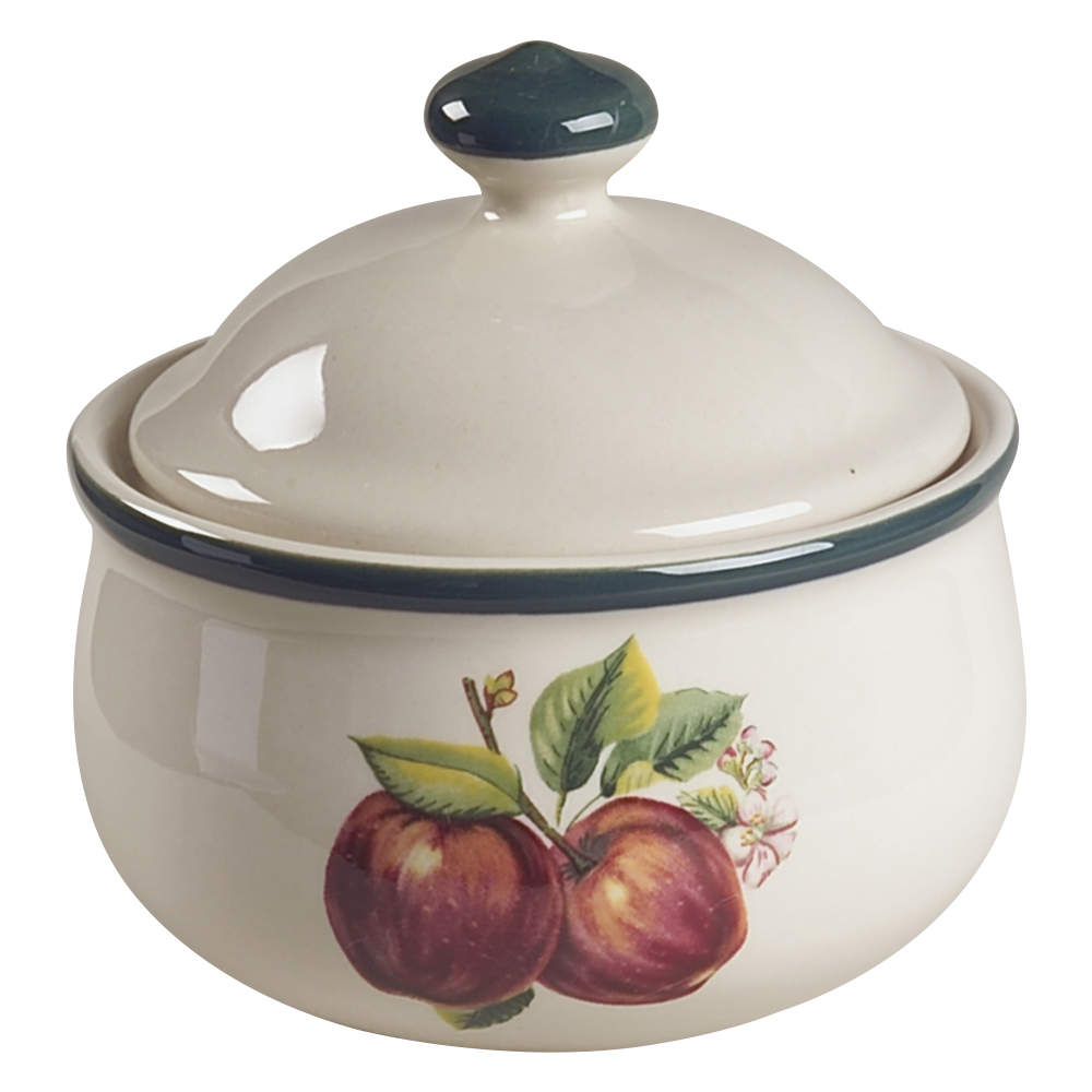 Apples (Casuals) Sugar Bowl & Lid by China Pearl-1