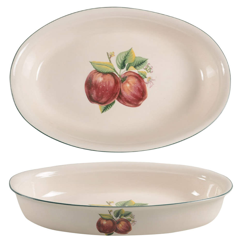 Apples (Casuals) 12'' Oval Baker by China Pearl-1