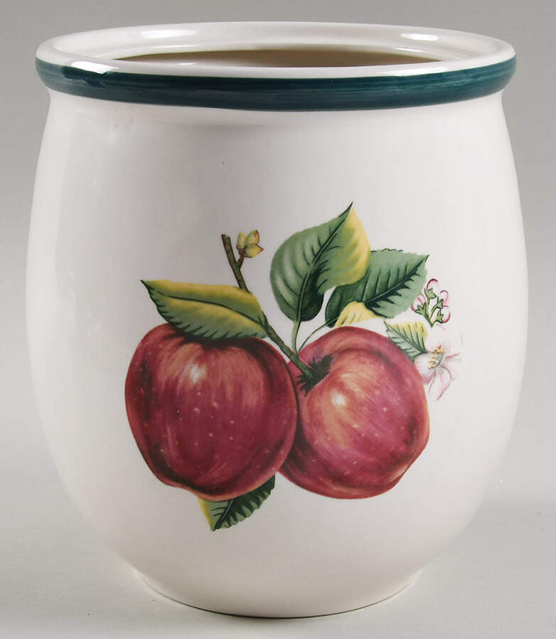 Apples (Casuals) Extra Large Canister No Lid by China Pearl-1