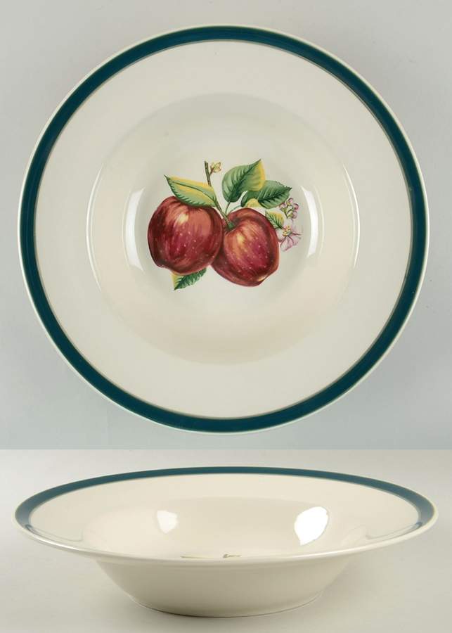 Apples (Casuals) 12" Round Vegetable Bowl by China Pearl-1
