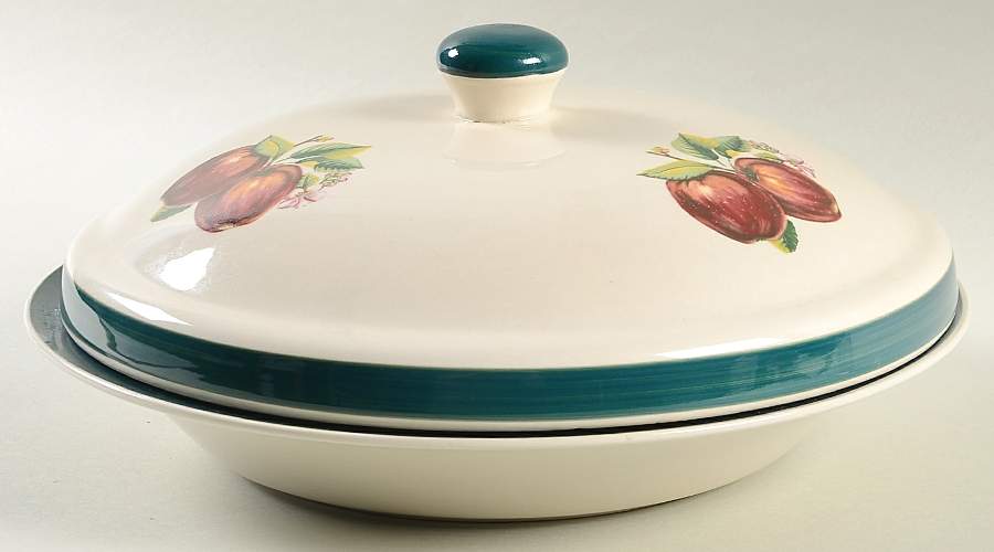 Apples (Casuals) Round Covered Vegetable by China Pearl-1