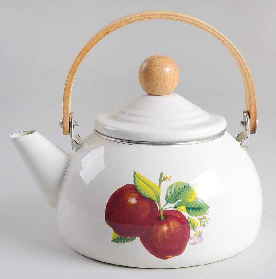 Apples (Casuals) Metal Kettle & Lid by China Pearl-1