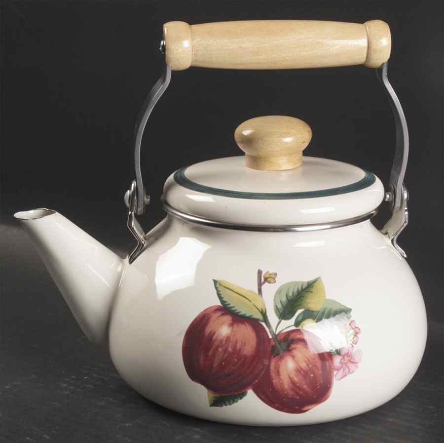 Apples (Casuals) Metal Kettle & Lid by China Pearl-1
