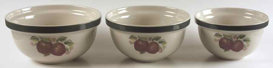 Apples (Casuals) (3 Piece) Mixing Bowl Set by China Pearl-1