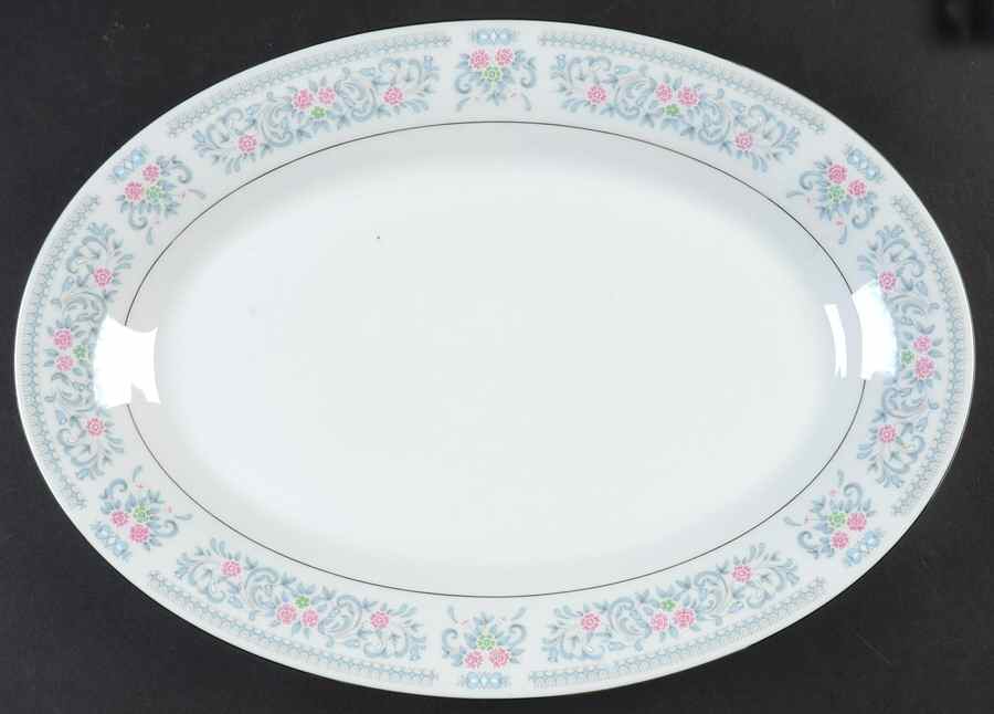 Barbera 14" Oval Serving Platter by China Pearl-1