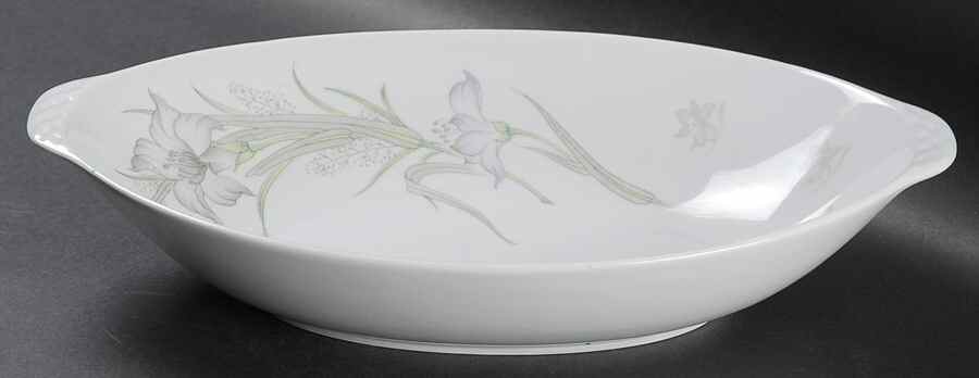 Daffodil 11" Oval Vegetable Bowl by China Pearl-1