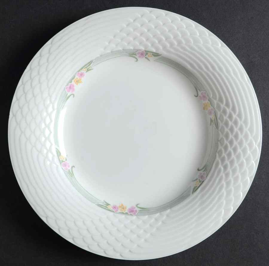 Emerald (Gray Band) Luncheon Plate by China Pearl-1