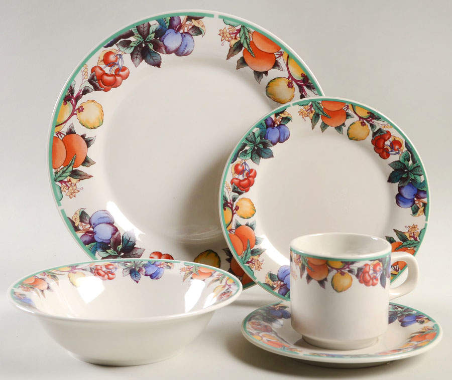 Harvest 5 Piece Place Setting by China Pearl-1