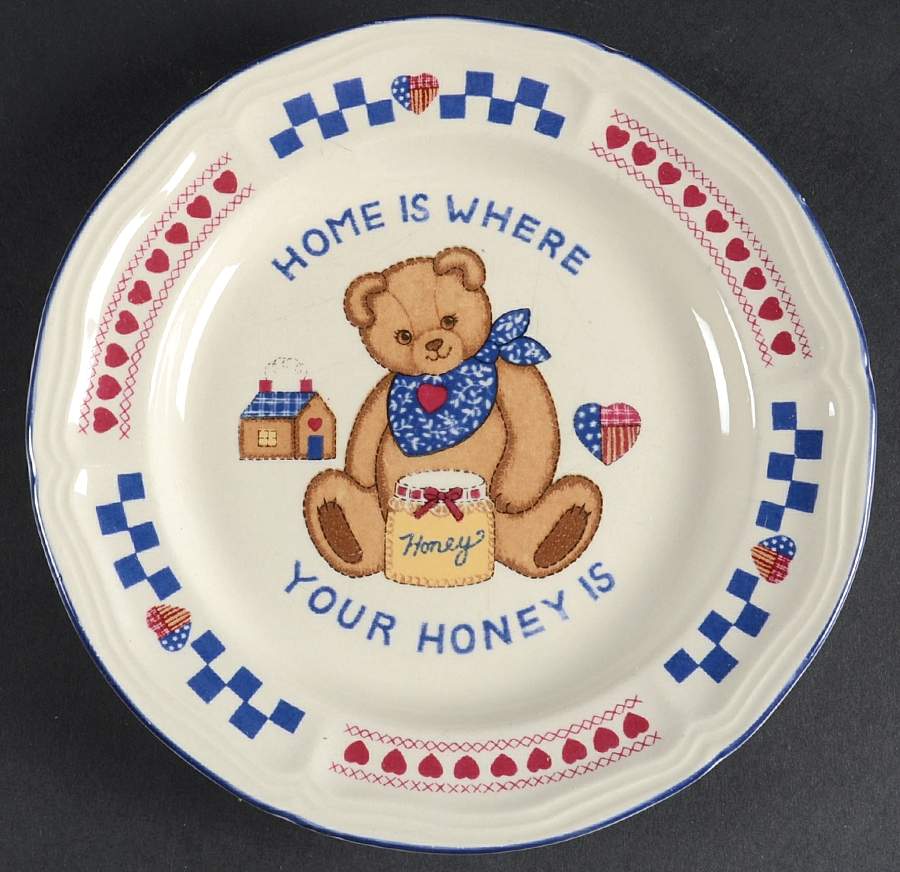 Honey Bear Salad Plate by China Pearl-1