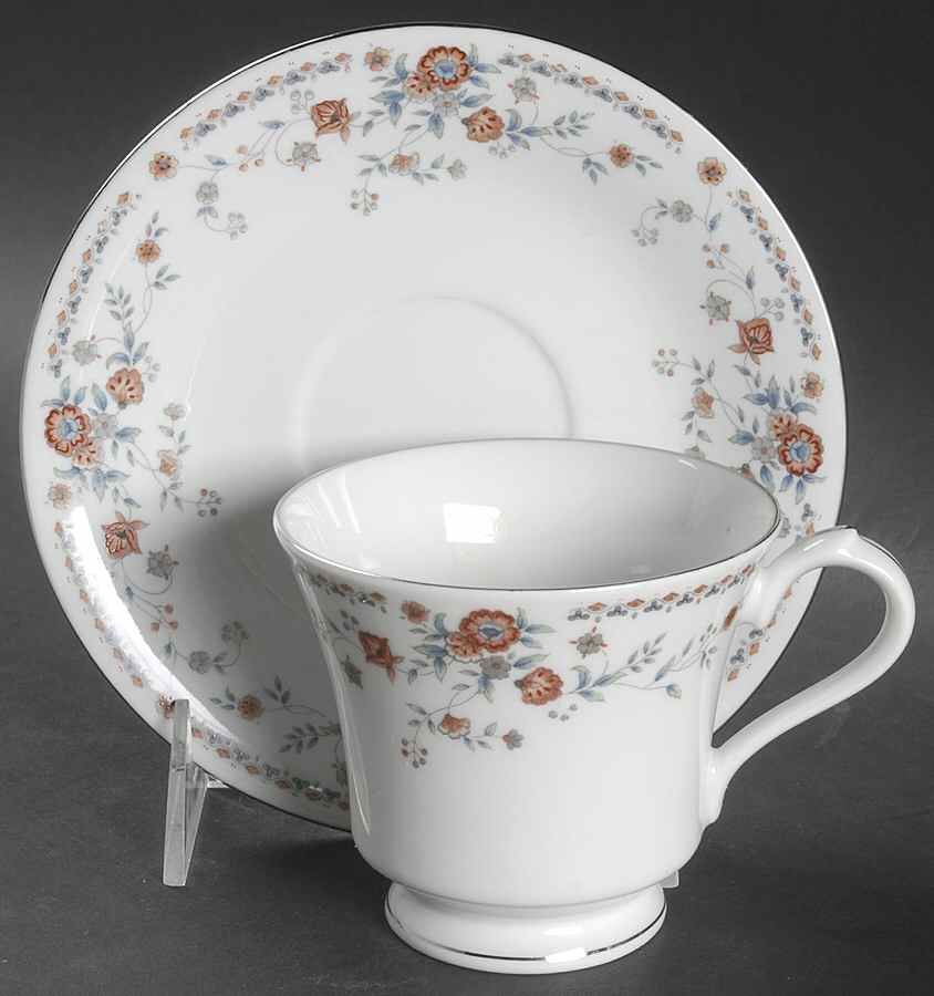 Josephine Footed Cup & Saucer Set by China Pearl-1