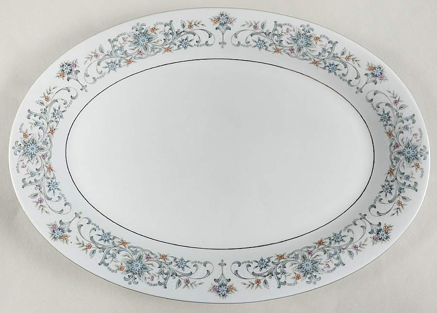 Moon Light 13" Oval Serving Platter by China Pearl-1