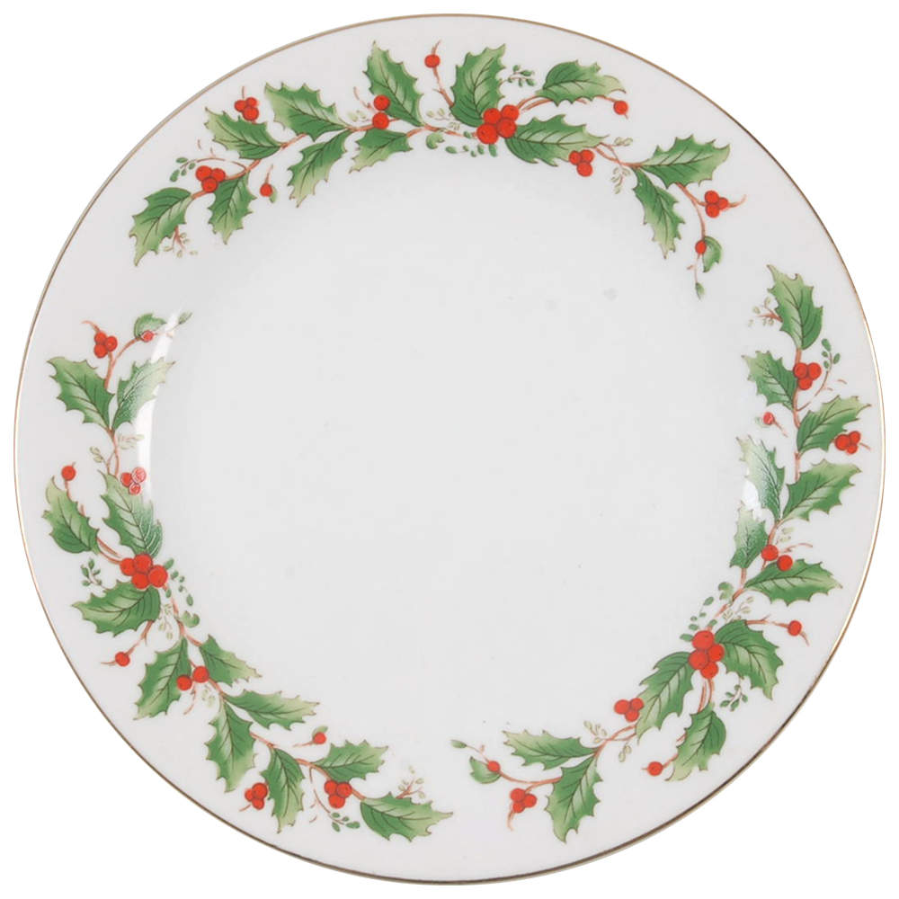 Noel (Brown Lettering Backstamp) Salad Plate by China Pearl-1