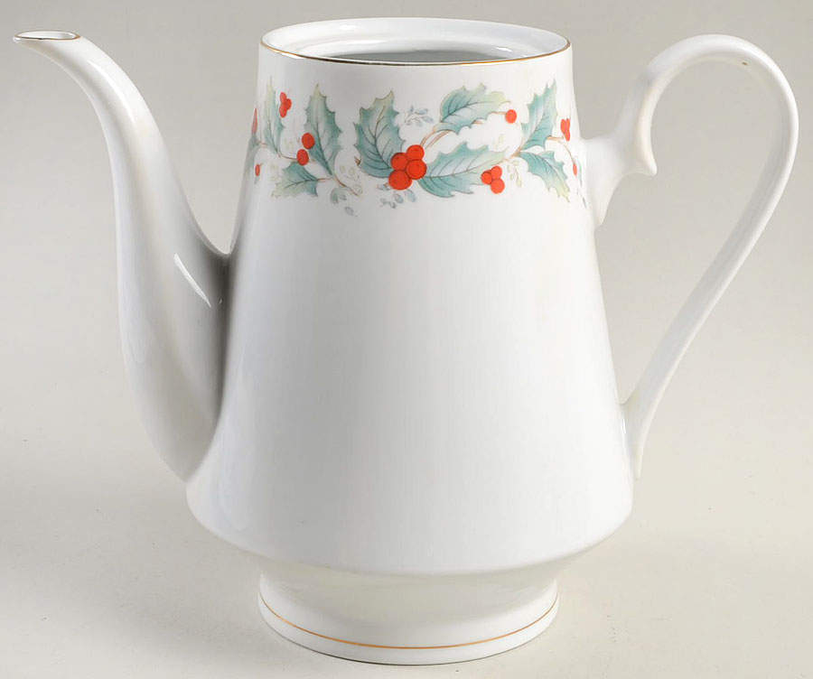 Noel (Brown Lettering Backstamp) Coffee Pot No Lid by China Pearl-1