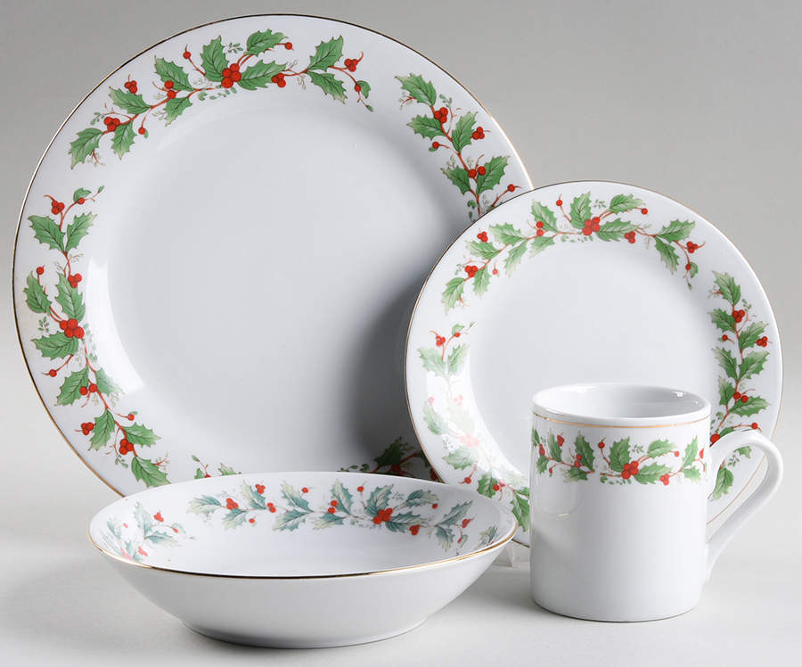 Noel (Brown Lettering Backstamp) 4 Piece Place Setting by China Pearl-1