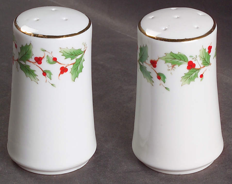 Noel (Brown Lettering Backstamp) Salt & Pepper Set by China Pearl-1