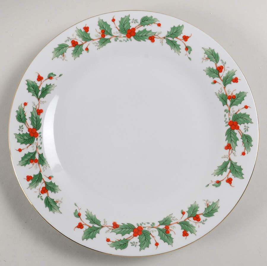 Noel (Brown Lettering Backstamp) Dinner Plate by China Pearl-1