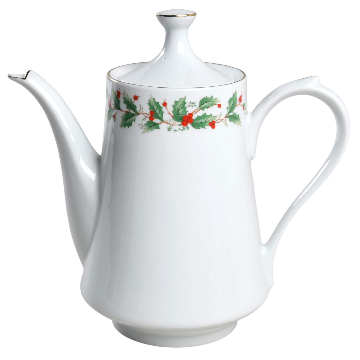 Noel (Brown Lettering Backstamp) Coffee Pot & Lid by China Pearl-1