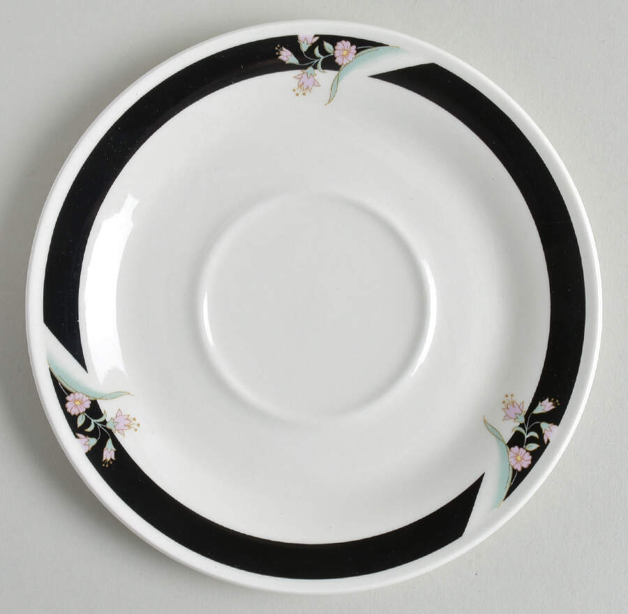 Serena (White Background) Saucer by China Pearl-1