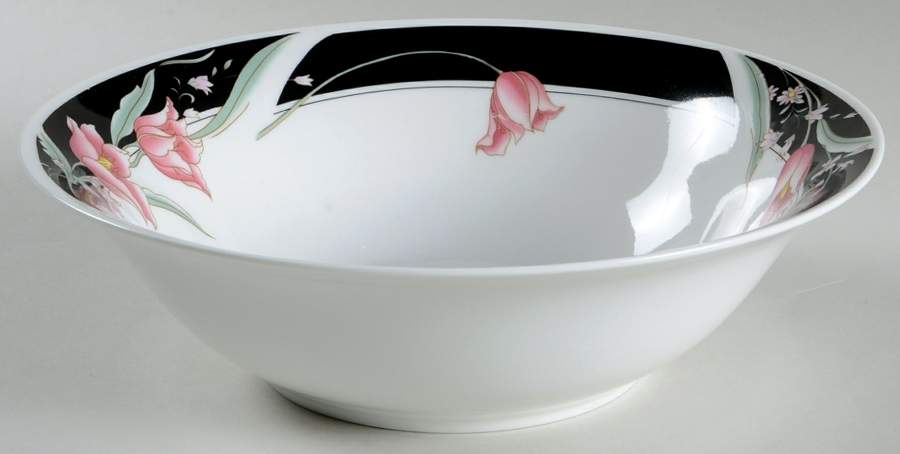 Serena (White Background) 9" Round Vegetable Bowl by China Pearl-1