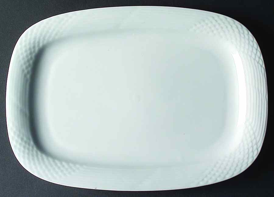 Solitaire 14" Oval Serving Platter by China Pearl-1