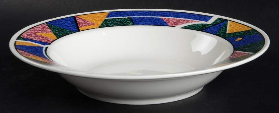 Tiara Rim Soup Bowl by China Pearl-1