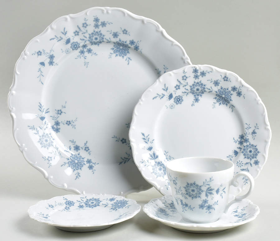 Bavarian Blue 5 Piece Place Setting by Christina-1