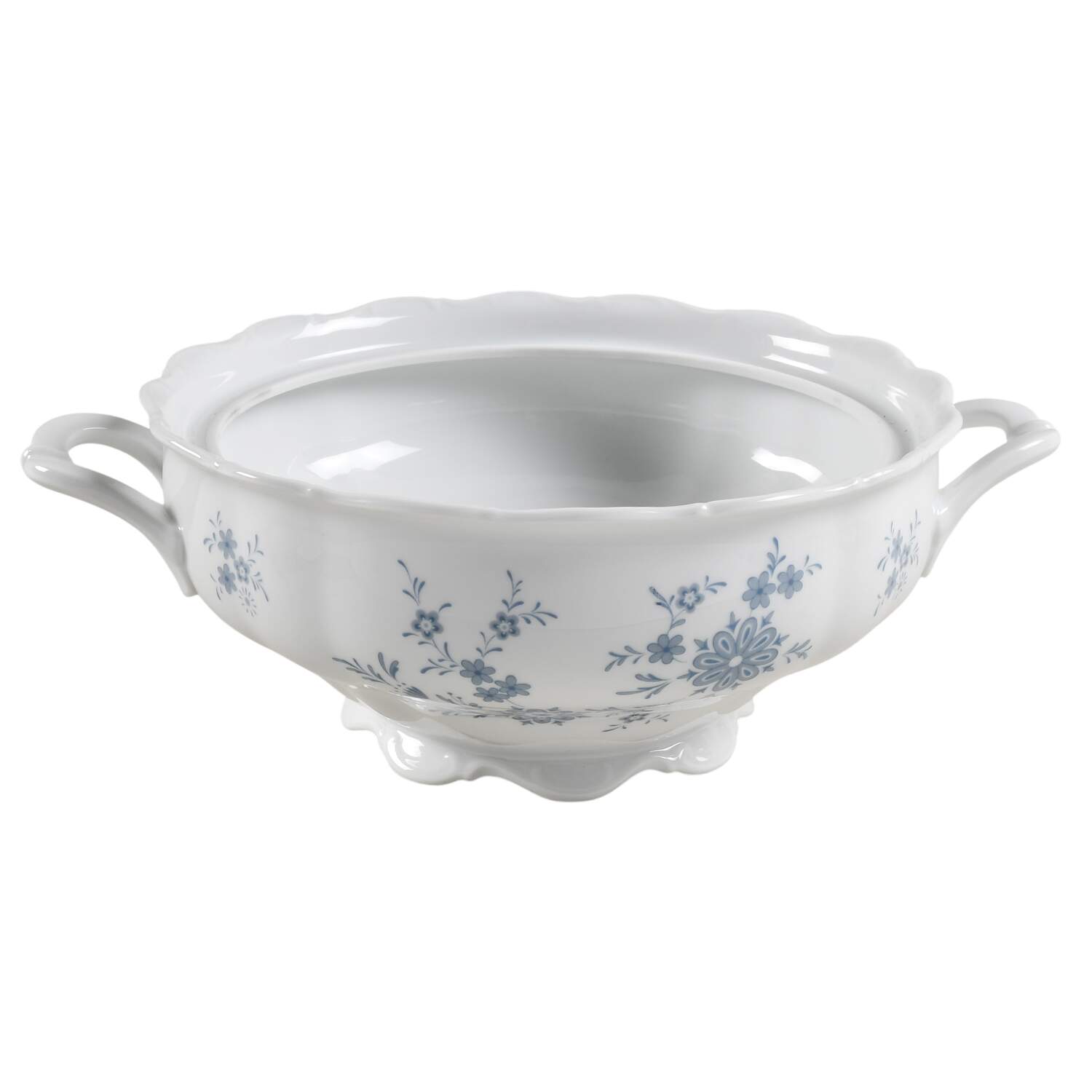 Bavarian Blue Round Vegetable No Lid by Christina-1