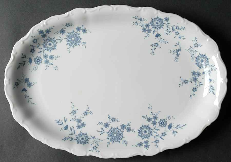 Bavarian Blue 13" Oval Serving Platter by Christina-1